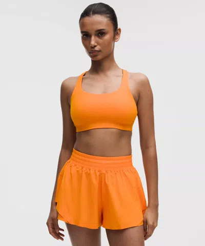 Lululemon Energy Bra Medium Support, B-d Cups In Yellow