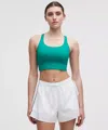 Lululemon Energy Longline Bra Medium Support, B–d Cups In Green