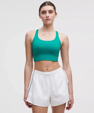 Lululemon Energy Longline Bra Medium Support, B–d Cups In Green