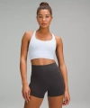 Lululemon Energy Longline Bra Medium Support, B-d Cups In White