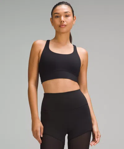 Lululemon Energy Longline Bra Medium Support, B–d Cups In Blue