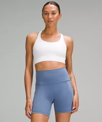 Lululemon Energy Longline Bra Medium Support, B-d Cups In White