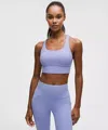 Lululemon Energy Longline Bra Medium Support, B-d Cups In Blue