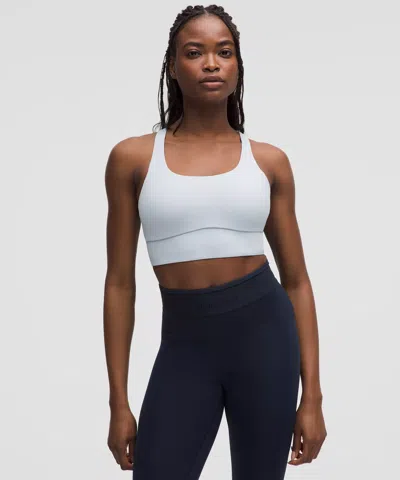 Lululemon Energy Longline Bra Medium Support, B-d Cups Evolve In White
