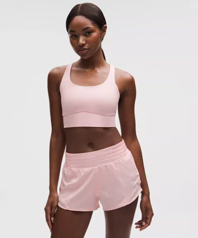 Lululemon Energy Longline Bra Medium Support, B-d Cups In Pink