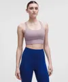 Lululemon Energy Longline Bra Medium Support, B-d Cups In Purple