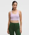 Lululemon Energy Longline Bra Medium Support, B-d Cups In Purple