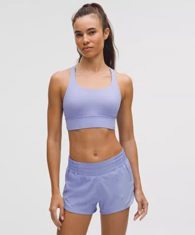 Lululemon Energy Longline Bra In Pink