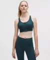 Lululemon Energy Zip-front Bra In Blue