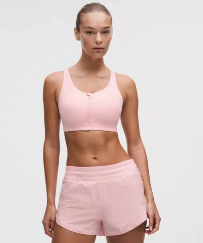 Lululemon Energy Zip-front Bra In Pink