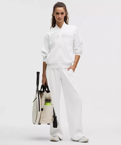 Lululemon Engineered Knit Mesh Tennis Track Pant In White