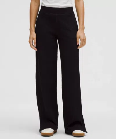 Lululemon Engineered Warmth Cable-knit Pants In Black