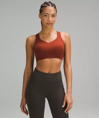 Lululemon Enlite Weave-back Bra In Brown