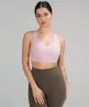 Lululemon Enlite Weave-back Bra High Support, A-ddd(e) Cups In Pink