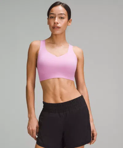 Lululemon Enlite Weave-back Bra In Pink