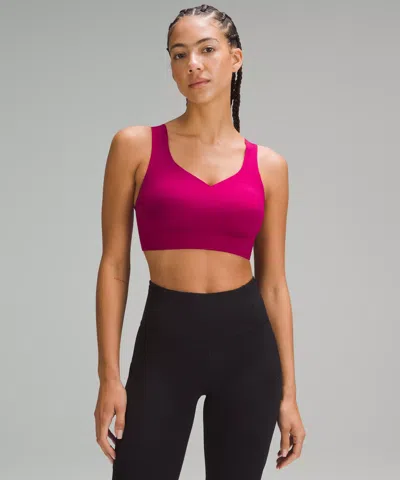 Lululemon Enlite Weave-back Bra In Pink