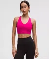 Lululemon Envital Bra Medium Support, D/dd Cup In Pink
