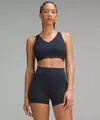 Lululemon Envital Bra Medium Support, D/dd Cup In Blue