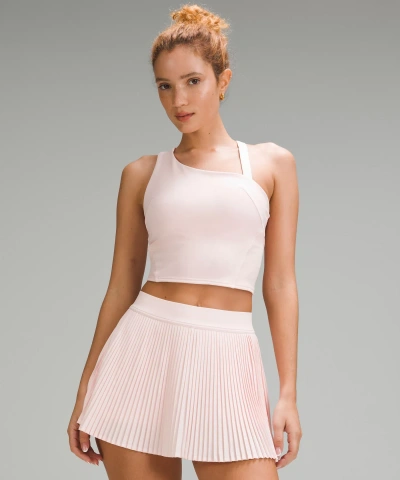 Lululemon Everlux Asymmetrical Tennis Tank Top In Pink