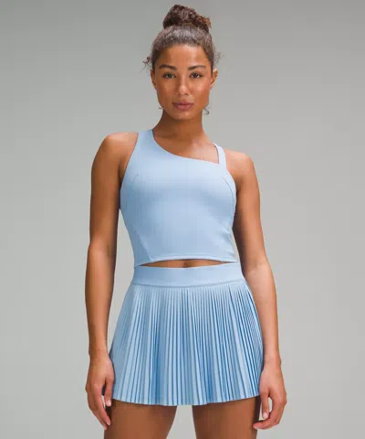 Lululemon Everlux Asymmetrical Tennis Tank Top In Blue