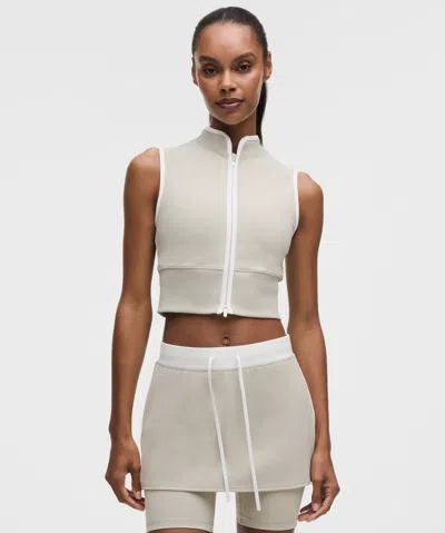 Lululemon Everlux™ Colourblock Zip-front Tank Top In Neutral