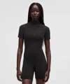 Lululemon Everlux Front-zip Bodysuit 6" Slnsh Collection
