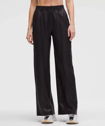 Lululemon Everlux Relaxed Train Pants Matte Foil In Black