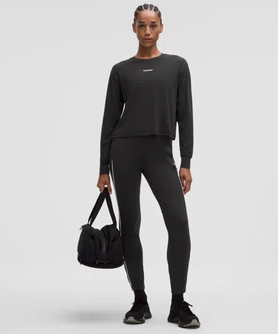 Lululemon Everlux Slim-fit High-rise Track Pant In Black