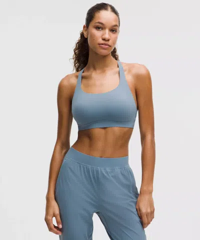 Lululemon Everlux Strappy-back Sports Bra In Blue