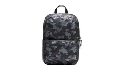 Pre-owned Lululemon Everywhere 22l Tech Canvas Backpack In Thawed Camo Grey