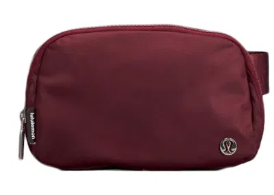 Pre-owned Lululemon Everywhere Belt Bag Crossbody Bag In Red Merlot