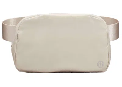 Pre-owned Lululemon Everywhere Belt Bag In White Opal With Printed Logo