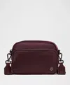 Lululemon Everywhere Crossbody Bag 2l Metal Hardware In Burgundy