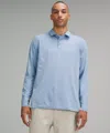 Lululemon Evolution Long-sleeve Polo Shirt In Blue