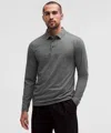 Lululemon Evolution Long-sleeve Polo Shirt In Gray