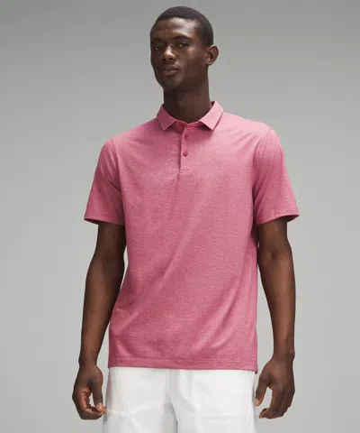 Lululemon Evolution Short-sleeve Polo Shirt In Pink
