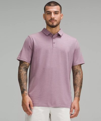 Lululemon Evolution Short-sleeve Polo Shirt Oxford In Purple