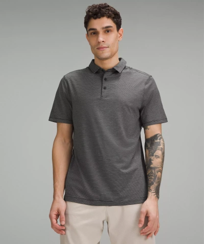Lululemon Evolution Short-sleeve Polo Shirt Oxford In Gray