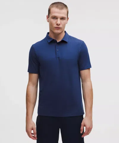 Lululemon Evolution Short-sleeve Polo Shirt In Blue
