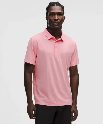Lululemon Evolution Short-sleeve Polo Shirt In Pink