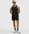 Lululemon Fast And Free Airflow Running Short 6” In Black