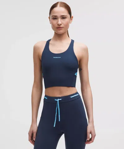 Lululemon Fast And Free Drop-in Pocket Tank Top In Blue