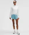 Lululemon Fast And Free High-rise Classic-fit Split Short 3" In Blue