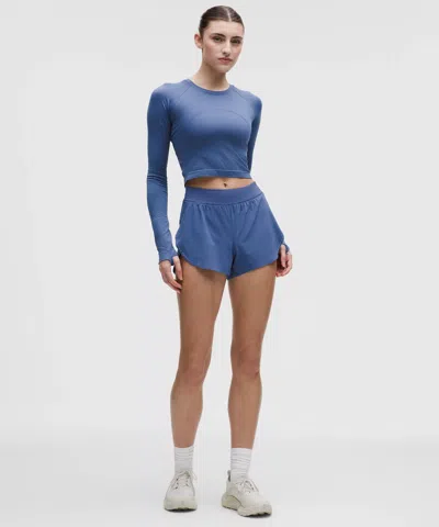 Lululemon Fast And Free High-rise Classic-fit Split Short 3" In Multi