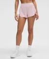 Lululemon Fast And Free High-rise Classic-fit Split Short 3" In Pink