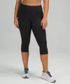 Lululemon Fast And Free Reflective High-rise Crop 19" In Black