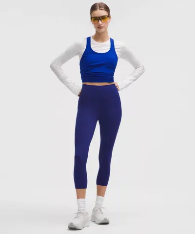 Lululemon Fast And Free High-rise Crop 23" In Blue