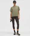Lululemon Fast And Free High-rise Crop 23" In Green
