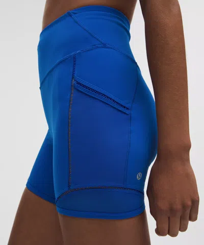 Lululemon Fast And Free High-rise Lace Trim Shorts 6" 5 Pocket