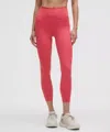 Lululemon Fast And Free High-rise Tight 25" 5 Pocket In Red